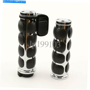 N[p[c Suzuki Marauder 800 Boulevard M90 M50 C90̂߂̐VNjo[T1 "nhObv New Chrome Universal 1" Hand Grips For Suzuki Marauder 800 Boulevard M90 M50 C90