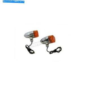 N[p[c Wyatt Gatling Chrome 12V / 10WXl[NAC}[J[CgW /ߐF̃Y - 33-2131 Wyatt Gatling Chrome 12V/10W Snake Eye Marker Lights w/Amber Lens - 33-2131