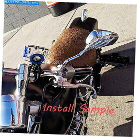 クロームパーツ スズキ侵入者のための頭蓋骨のオートバイのミラー1500 1400 Marauder 800 1600 Skull Hand Motorcycle Mirrors For Suzuki Intruder 1500 1400 Marauder 800 1600