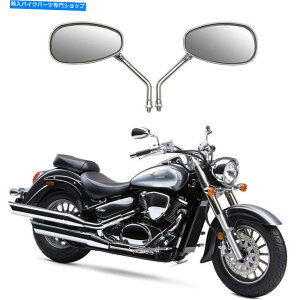 N[p[c 2009-2010XYLBoulevard C50 C50T C90 Ĥ߂ChromeI[goC̃obN~[ Chrome Motorcycle Rearview Mirrors for 2009-2010 Suzuki Boulevard C50 C50T C90 H