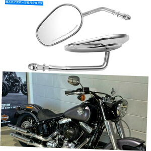 N[p[c ChromeAr[~[tBbgn[[\tg\teCf[XFXSTD FLSTN /XFLS 107 Chrome Rear View Mirrors Fit For Harley Softail Deuce FXSTD FLSTN / Slim FLS 107