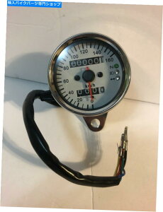 �N���[���p�[�c ���B���e�[�W�N�����X�s�[�h���[�^�[���s�����v0~160 kph New Nos. Vintage Chrome Speedometer Odometer 0-160 KPH New NOS�y���s�A���i�z