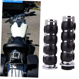 クロームパーツ 7/8 "ユニバーサルオートバイハンドグリップクロムフィットホンダスズキ山草ヤマハ 7/8" Universal Motorcycle Hand Grips Chrome Fit For Honda Suzuki Kawasaki Yamaha