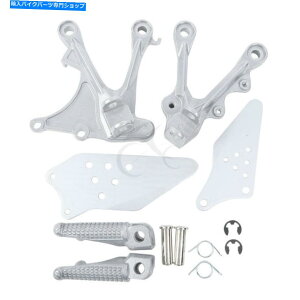 N[p[c JTLEZX-6R 05-08 ZX636 05-06̂߂̃NOtbgyO̎c̃uPbgtBbg Chrome Front FootPeg Rest Bracket Fit For Kawasaki Ninja ZX-6R 05-08 ZX636 05-06