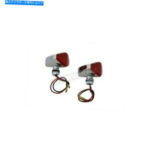 N[p[c C^bgKgON[_ChfAT[LbgLED}[J[CgZbg - 33-0446 Wyatt Gatling Chrome Diamond Dual Circuit Red LED Marker Light Set - 33-0446