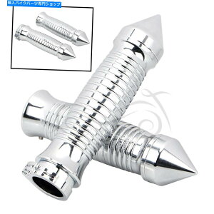 N[p[c Chrome Spike 1 "n[[h_CiVbhFXDL / X FLHT / R FLSTF / Cpnho[nhObv Chrome Spike 1" Handlebar Hand Grips For Harley Dyna V-Rod FXDL/X FLHT/R FLSTF/C