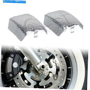 �N���[���p�[�c Harley Street Glide Flhx V-Rod VRScaw Road King�̂��߂̃N�����t�����g�L�����p�[�C���T�[�g Chrome Front Caliper Inserts For Harley Street Glide FLHX V-Rod VRSCAW Road King�y���s�A���i�z