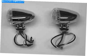 N[p[c 9482N~jLbgACX^CLED}[J[CgW /NAYׂ͂Ẵn[[ɃtBbg 9482 CHROME MINI CAT EYE STYLE LED MARKER LIGHTS W/ CLEAR LENS FITS ALL HARLEY