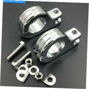 N[p[c I[goCN[1 1/2 '' 38mmGWK[hHyO}EgNv{o[ Motorcycle Chrome 1 1/2'' 38mm Engine Guard Highway Foot peg Mount Clamps Bobber