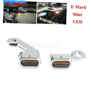 N[p[c n[[\tgc[Ô߂̃I[goC̃~jLED̃^[VOi Motorcycle Mini LED Turn Signals Amber Light E Mark For Harley Softail Touring