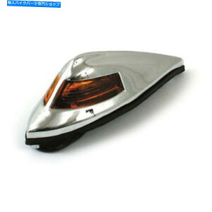 N[p[c n[[̃IWF̌ƃtgtF_[CgAeB[NX^CN - Davidson Front FENDER Light Antique Style Chrome With Orange Light for Harley - Davidson