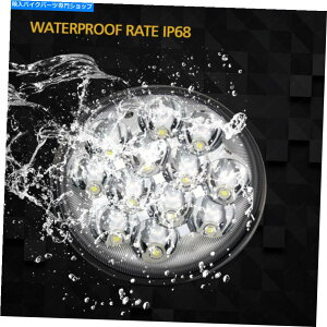 N[p[c Dynâ߂ɖꂽ4.75C`LEDvWFN^[̃wbhCgN ROUND 5-3/4" 5.75 inch LED Projector Headlight Chrome Sealed for Dyna