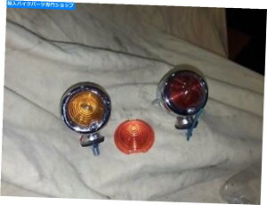 N[p[c n[[[bysAߐF̃Y1NOS Harley Zeppelin Running Lights, amber lens one pair NOS