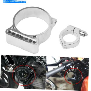 �N���[���p�[�c Harley XL 883 1200 95-14�p�N���[���T�C�h�}�E���g�N�����v�X�s�[�h���P�[�V�����u���P�b�g Chrome Side Mount Clamp Speedo Relocation Bracket For Harley XL 883 1200 95-14�y���s�A���i�z