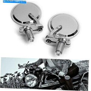 N[p[c Chromenho[Gh~[1 "n[[I[goCpnho[ CHROME HAND BAR END MIRRORS 1" HANDLEBAR FOR HARLEY TRIUMPH VICTORY MOTORCYCLE