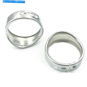 N[p[c 2s[X4.5 '' LEDI[goC⏕CgtHOvʉ߃vgOFLHx 2pcs 4.5'' LED Motorcycle Auxiliary Light Fog Light Passing Lamp Trim Ring FLHX