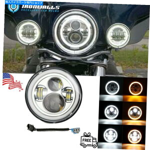 N[p[c Harley Street Glide Softail Flhxp7C`LEDwbhCgvWFN^[ Chrome 7 inch LED Headlight Projector For Harley Street Glide Softail FLHX