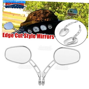 N[p[c 2{jo[T8mm CNCAr[TCh~[̓n[[c[O\tgX^[X^[ 2x Universal 8mm CNC Rear View Side Mirrors For Harley Touring Softail Sportster