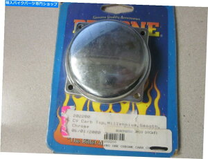 N[p[c NOS PRO 1 CVLu^[gbv~jAX[XNJo[2022000 NOS Pro One CV Carburetor Top Millenium Smooth Chrome Cover 2022000