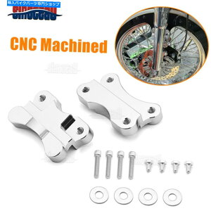 N[p[c rbgNO21 "n[[\tgp̃zC[tF_[A_v^Xy[T[1986-17 Billet Chrome Front 21" Wheel Fender Adapter Spacers For Harley Softail 1986-17