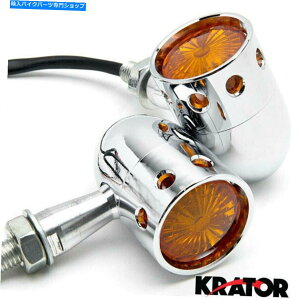 N[p[c 2s[XNI[goC^[VOiXYLVgFA50̂߂̃uNKCg 2pcs Chrome Motorcycle Turn Signals Blinker Lights For Suzuki Shuttle FA50