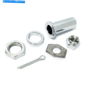 N[p[c ԎAZuLbgAցANAn[[_rbh\FL 58-66 Axle Assembly Kit, Rear Wheel, Chrome, for Harley Davidson Fl 58-66