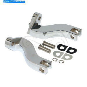 N[p[c n[[93-17c[Of̂߂̌㕔Nq̎tLbg Rear Chrome Passenger Footpeg Mounting Kit For Harley 93-17 Touring Models