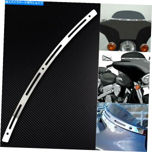 �N���[���p�[�c Chrome CNC�t�F�A�����O�E�C���h�V�[���h�̃g�����t�B�b�g2014-2020 Chrome CNC Fairing Windshield Trim Fit For Electra Glide Street Glide 2014-2020�y���s�A���i�z