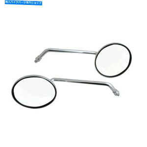 N[p[c 2s[Xjo[T4 "EhOXeI[goC~[8mmNELbg 2PCS Universal 4" Round Long Stem Motorcycle Mirrors 8mm Chrome left & Right Kit