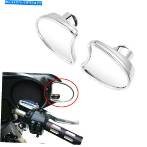 �N���[���p�[�c Harley Street Glide Ultra Limited�̂��߂̃y�A�N���[���V�F���t�F�A�����O�o�b�N�~���[ Pair Chrome Shell Fairing Rearview Mirrors For Harley Street Glide Ultra Limited