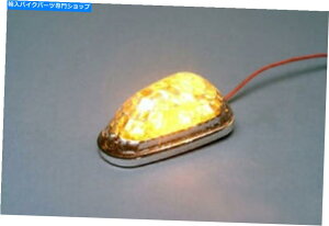 N[p[c LED~j}[J[CgAOp`ANAAo[i6LEDj LED MINI-MARKER LIGHT, TRIANGLE, CHROME, AMBER (6 LEDS)