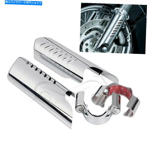 �N���[���p�[�c Harley Fl Softail FXST FXSTB�̂��߂̃N�����t�H�[�N�̉����̕Ό���V�[���h�J�o�[ Chrome Fork Lower Leg Deflector Shields Cover For Harley FL Softail FXST FXSTB�y���s�A���i�z