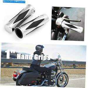 N[p[c 1 "n[[X|[cX^[_Ci\tg{o[`bp[̂߂̃Nnho[nhObv 1" Chrome Handlebar Hand Grips For Harley Sportster Dyna Softail Bobber Chopper