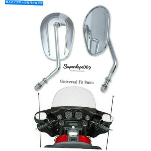 �N���[���p�[�c �n�[���[���[�h�L���O�\�t�g�X�^�[�X�̂��߂̃N�����I�[�g�o�C�̃o�b�N�T�C�h�~���[ Chrome Motorcycle Rearview Side Mirrors For Harley Road King Softail Sportster�y���s�A���i�z