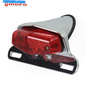 N[p[c Cafe[T[̂߂Chrome 12V LED Lucasu[Le[CgCgv}EguPbg Chrome 12V LED Lucas Brake Tail Light Lamp Mount Bracket For Cafe Racer