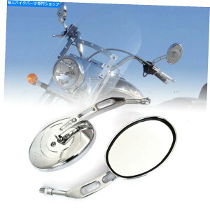 N[p[c XYLBoulevard C50 / 90 / 90T / 109 M50 / 109R̂߂10mmN[̑ȉ~`̋ 10MM CHROME OVAL REARVIEW MIRRORS FOR Suzuki Boulevard C50/90/90T/109 M50/109R