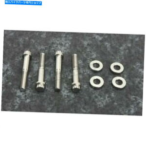 �N���[���p�[�c V-TWIN MFG�t�����g/���A�N���[��12�|�C���g�L�����p�[�}�E���g�{���g�L�b�g - 44134-72A V-Twin Mfg Front/Rear Chrome 12 Point Caliper Mount Bolt Kit - 44134-72A�y���s�A���i�z