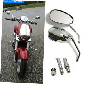 N[p[c z_XYL`bp[XN[^[10mmč̃I[goCN[Ar[TCh~[ Motorcycle Chrome Rearview Side Mirrors For Honda Suzuki Chopper Scooter 10mm US
