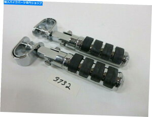 N[p[c 3732n[[_rbh\̂߂Crusierjo[TNvtbgyO 3732 CHROME CUSHIONED CRUSIER UNIVERSAL CLAMP FOOT PEGS FOR HARLEY DAVIDSON