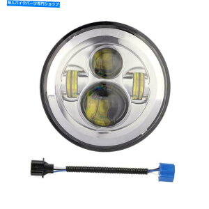 N[p[c 7C`LEDwbhCgvWFN^[NHI / LOwbhCgFIT HARLEY DAVIDSON 7 Inch LED Headlight Projector Chrome Hi/Lo Headlight fit for Harley Davidson