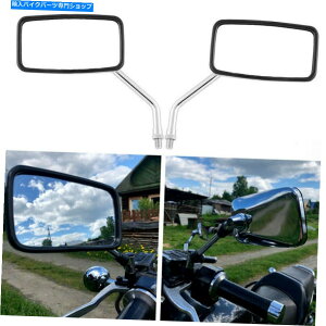 N[p[c vulcan VN 500 800 900 Chrome RectangleI[goC~[10mm For Kawasaki Vulcan VN 500 800 900 1600 Chrome Rectangle Motorcycle Mirrors 10MM