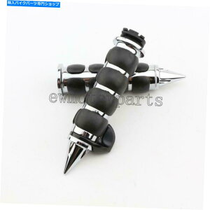 N[p[c 1 "z_VhÊ߂̃NXpCNnhObvVT Ace Ace Aero Spirit VLX 600 750 1100 1" Chrome Spike Hand Grips for Honda Shadow VT ACE Aero Spirit VLX 600 750 1100