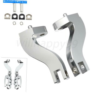 �N���[���p�[�c �n�[���[�c�[�����O�X�g���[�g�O���C�h�̂��߂̃��A�N���[�����q��PEG�T�|�[�g�}�E���g�t�B�b�g Rear Chrome Passenger Foot Peg Support Mount Fit for Harley Touring Street Glide�y���s�A���i�z