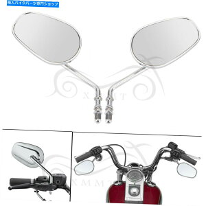 �N���[���p�[�c Harley Fld Fls Road�L���O�O���C�h�\�t�g�p�N���[���e�B�A�h���b�v�o�b�N�T�C�h�~���[ Chrome Teardrop Rearview Side Mirrors For Harley FLD FLS Road King Glide Softail�y���s�A���i�z
