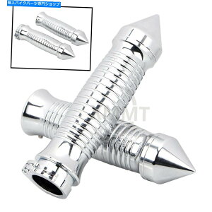 N[p[c Harley Dyna Breakout Fatboy Road Street Glide Fltr̂߂̃NXpCNnhObv Chrome Spike Hand Grips For Harley Dyna Breakout Fatboy Road Street Glide FLTR
