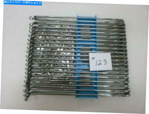 N[p[c 123NX|[NZbgi40jAhbvZ^[̓n[[A~jEnu19 " 123 CHROME SPOKE SET (40), DROP CENTER FITS HARLEY ALUMINUM HUB TO 19"