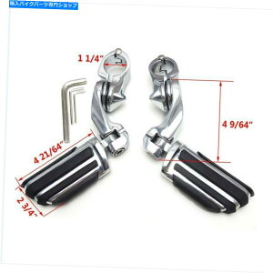 N[p[c Harley Davidson Street Glide Ultra Limited Â߂̃NH̃yO1-1 / 4 " Chrome Highway Foot Pegs 1-1/4" For Harley Davidson Street Glide Ultra Limited A