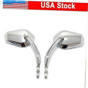 N[p[c n[[N[U[`bp[JX^TCh~[̂߂̃NI[goC̃obN~[ Chrome Motorcycle Rearview Mirror For Harley Cruiser Chopper Custom Side Mirrors