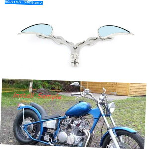 N[p[c n[[I[goCN[U[XN[^[̂߂2{N[̃eBAhbṽobN~[ 2X CHROME TEARDROP REARVIEW MIRRORS FOR HARLEY MOTORCYCLE CRUISER SCOOTER