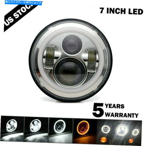 N[p[c JTLVN Vulcan 500 750 800 900 1500pN[7 "C`LEDwbhCgDRLv Chrome 7"inch LED Headlight DRL Lamp For Kawasaki VN Vulcan 500 750 800 900 1500